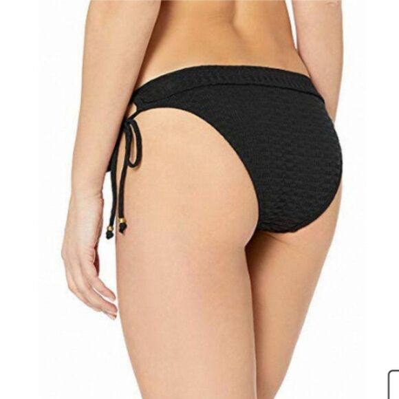 Lucky Brand Sz Large black bralette top & side Tie bottom 2 piece Bikini… - Picture 4 of 13